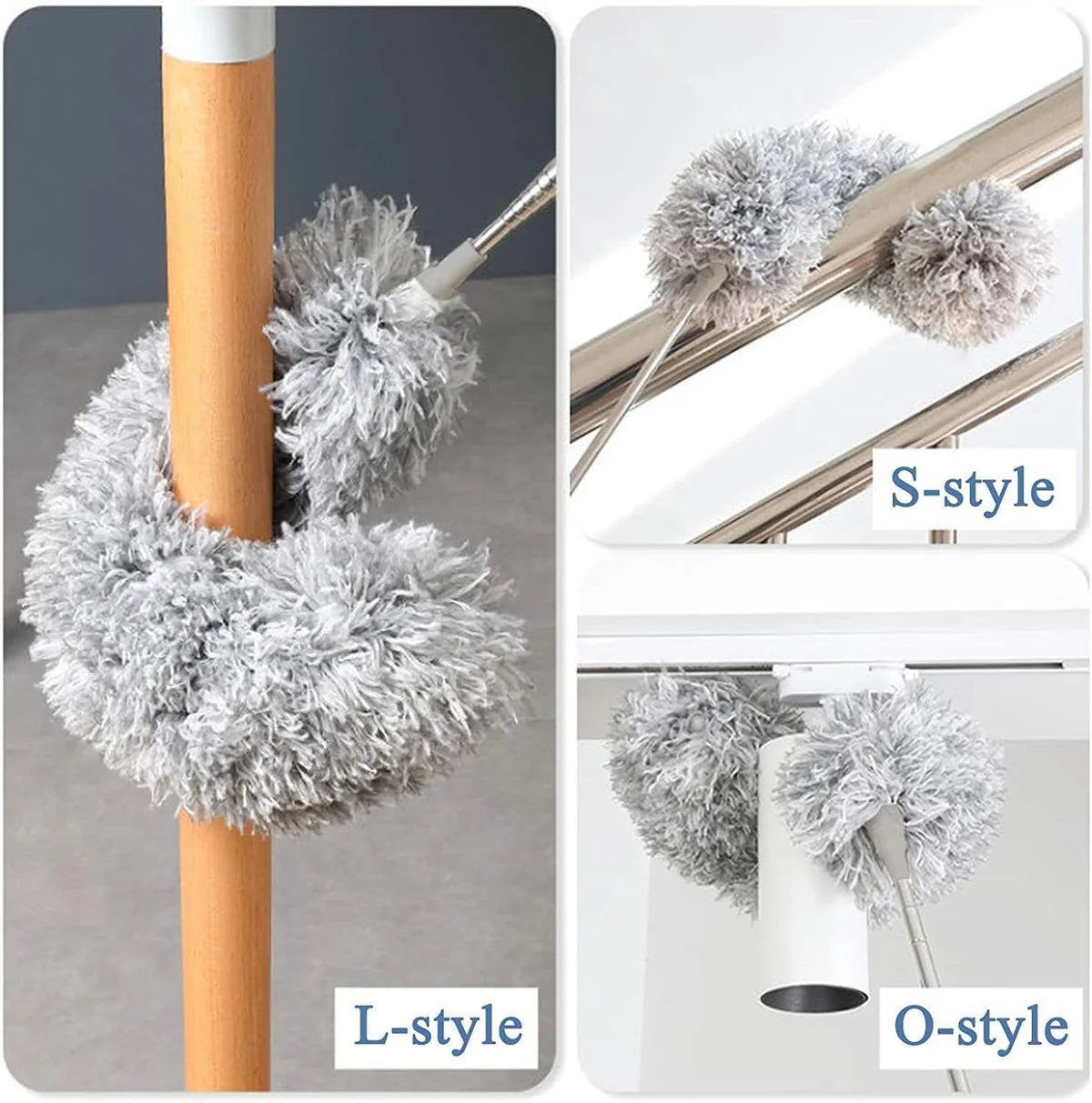 Flexible Long Handle Fan Cleaner Ceiling Duster