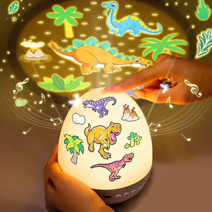 Kids Dinosaur Egg Shape Light Projector with Bluetooth Speaker