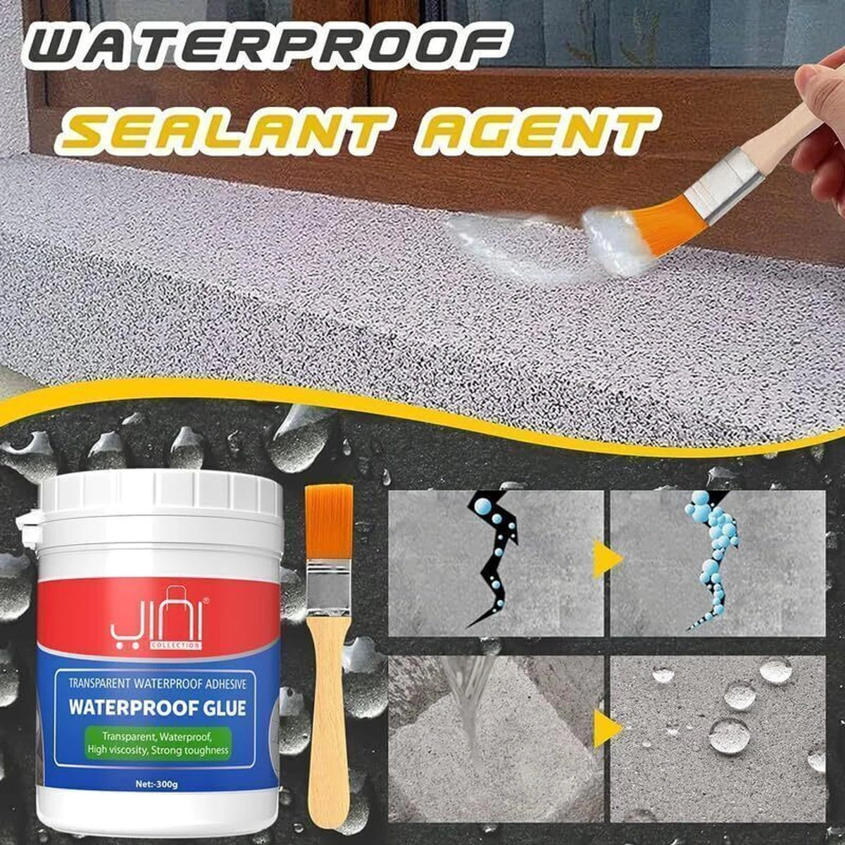CrackSeal™-Transparent Waterproof Glue Sealant(Buy 1 Get 1 Free)