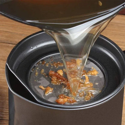 Stainless Steel Cooking Oil Strainer with Filter – (Food Grade Drip-Proof)