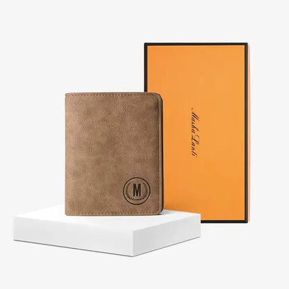 RFID Safe Short Leather Imported Wallet