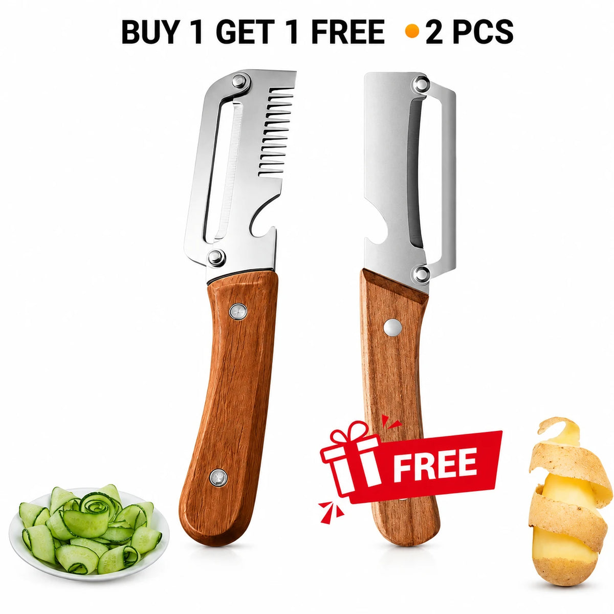 FastPeeler™ Vegetable Peeler for Kitchen-1 Year Warranty (Buy 1 Get 1 Free✨)