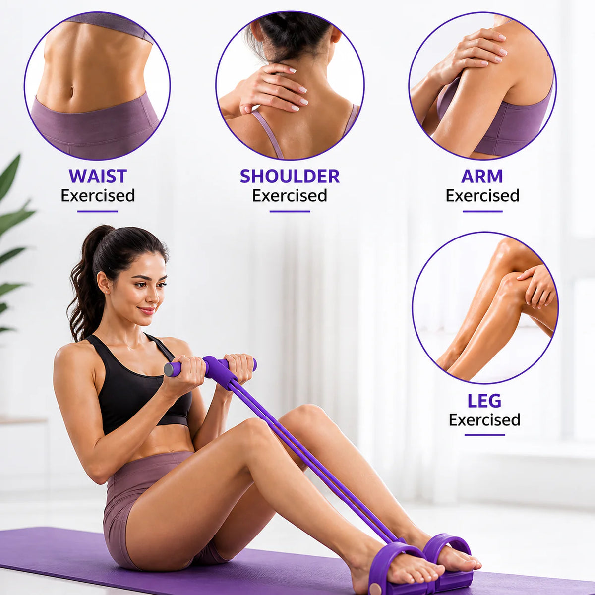 Yoga Pedal Puller Resistance Band for Home Exercise -50% Off