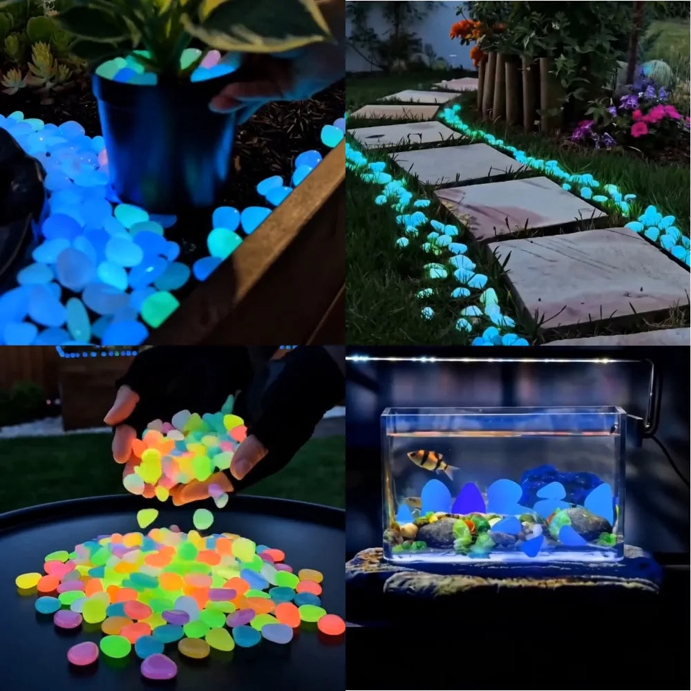 Luminous Stones – Mixed Color Night Glow Stones (150 pcs)