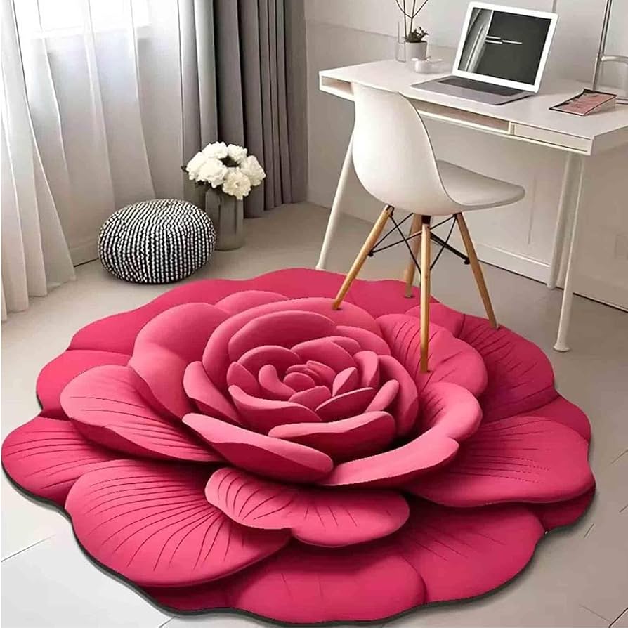3D Floral Floor Mat (60*60)
