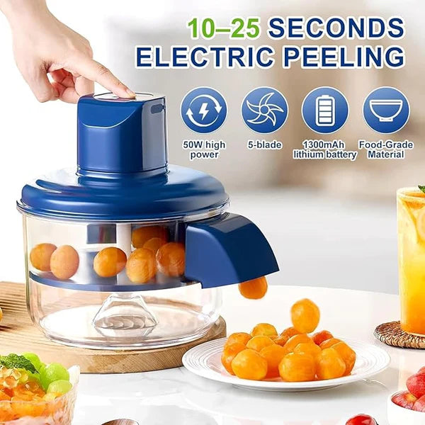 Automatic Rechargeable Fruit & Vegetable Peeler – 3x Faster, Zero Effort