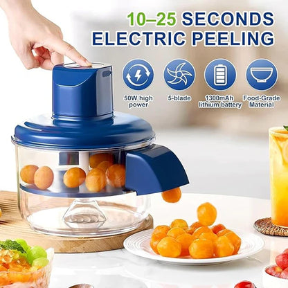 Automatic Rechargeable Fruit & Vegetable Peeler – 3x Faster, Zero Effort