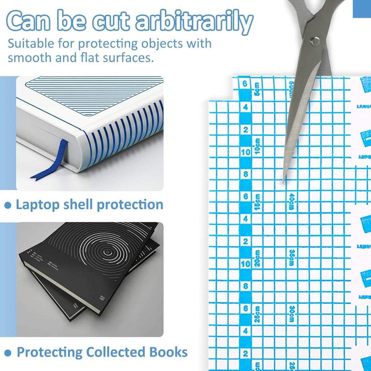 Self-adhesive transparent protective Note & Book cover (Pack of 30)