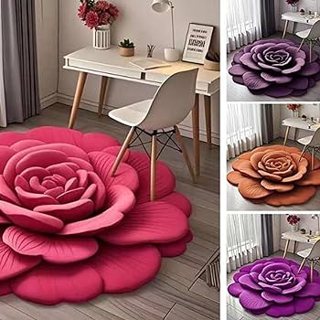 3D Floral Floor Mat (60*60)