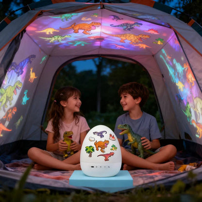 Kids Dinosaur Egg Shape Light Projector with Bluetooth Speaker