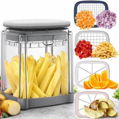 Snapit French Fry Cutter and Vegetable Chopper - Perfect for Potatoes, Onions