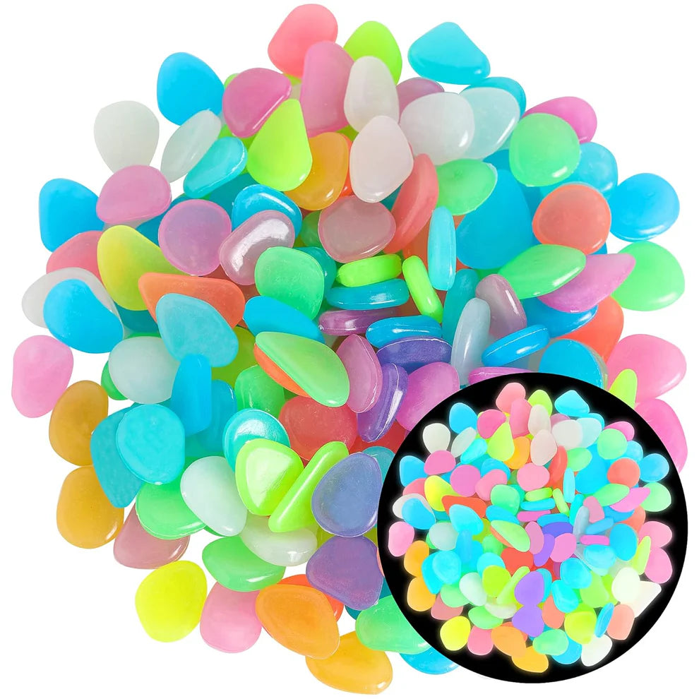 Luminous Stones – Mixed Color Night Glow Stones (150 pcs)