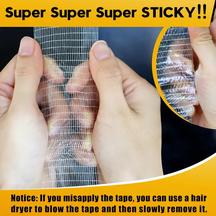 Strong Fiberglass Mesh Tape - Double Sided 5 meters (Pack of 2)