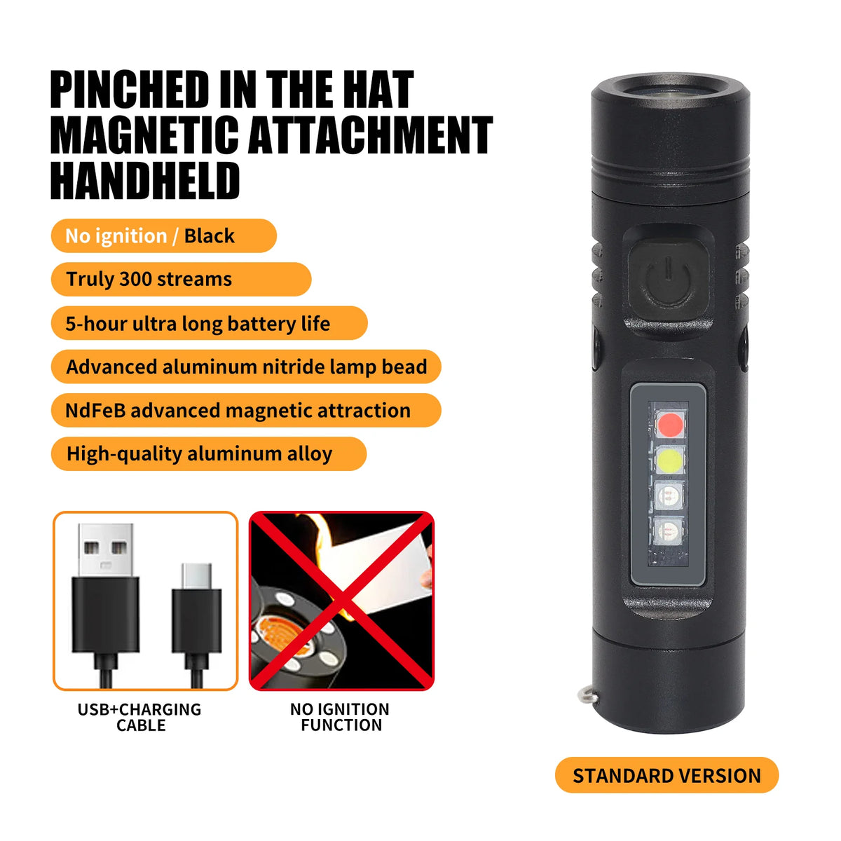 Mini Portable Aluminum Flashlight
