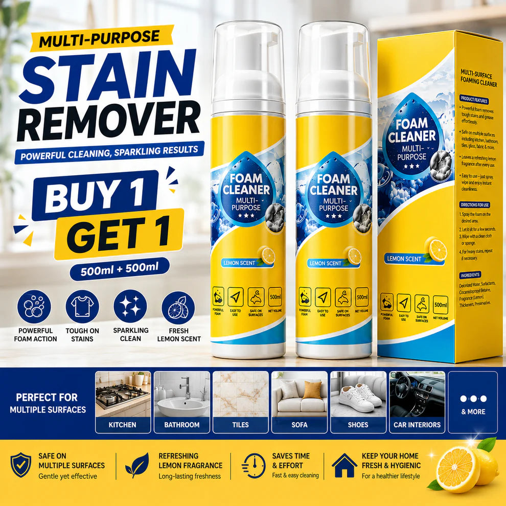 All in One Multi-Purpose Stain Remover -(Buy 1 Get 1 Free)
