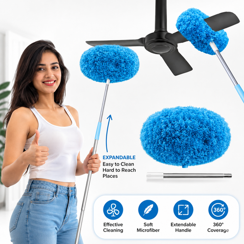 Flexible Long Handle Fan Cleaner Ceiling Duster