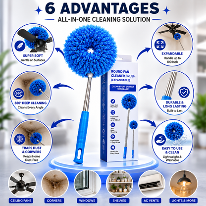 Flexible Long Handle Fan Cleaner Ceiling Duster