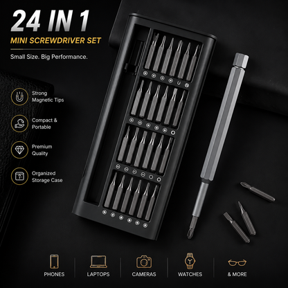 24 in 1 Mini Screwdriver Set with Case (NC-50)