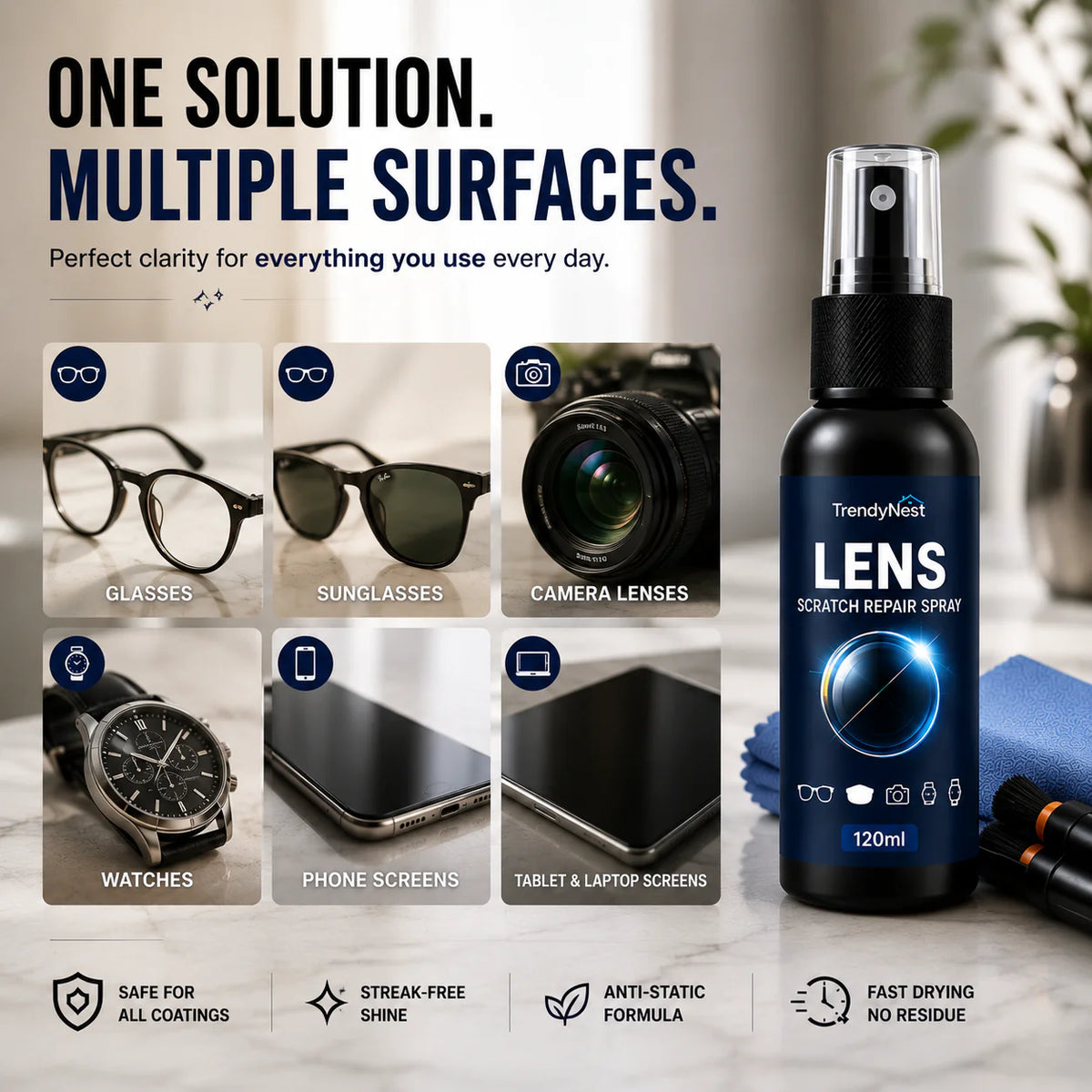LensCraft Scratch Repair Spray ( BUY 1 GET 1 FREE )