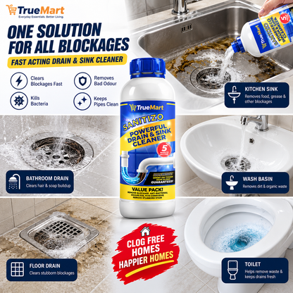 Powerful Sink & Drain Cleaner -(Buy 1 Get 3 Free)