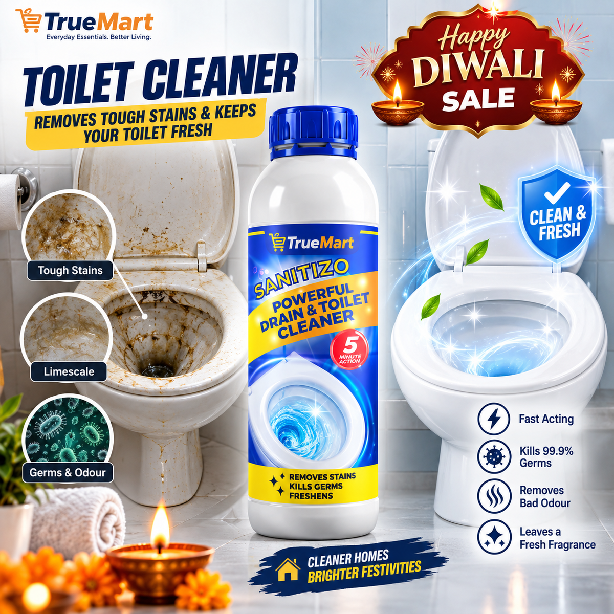 Powerful Sink & Drain Cleaner -(Buy 1 Get 3 Free)