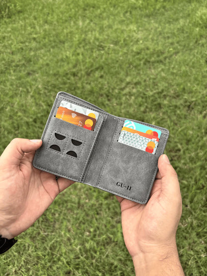 RFID Safe Short Leather Imported Wallet