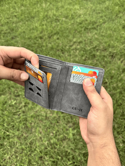 RFID Safe Short Leather Imported Wallet