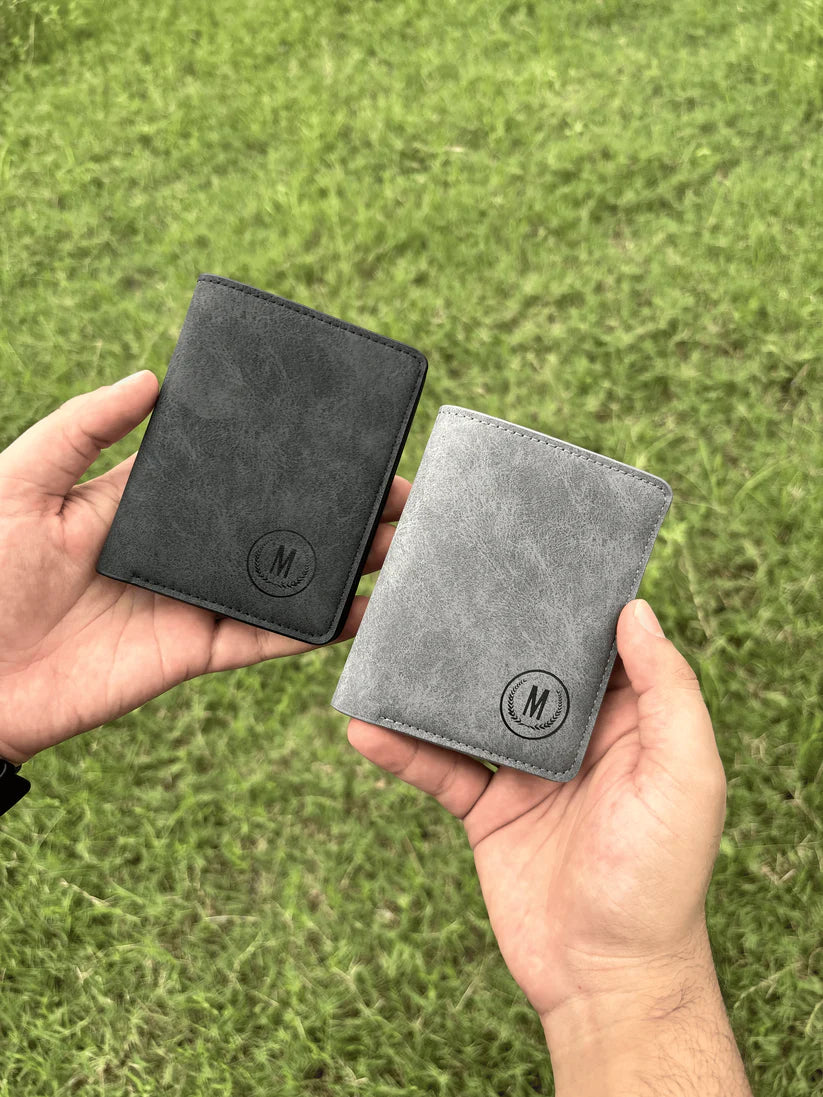 RFID Safe Short Leather Imported Wallet