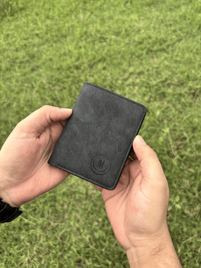RFID Safe Short Leather Imported Wallet