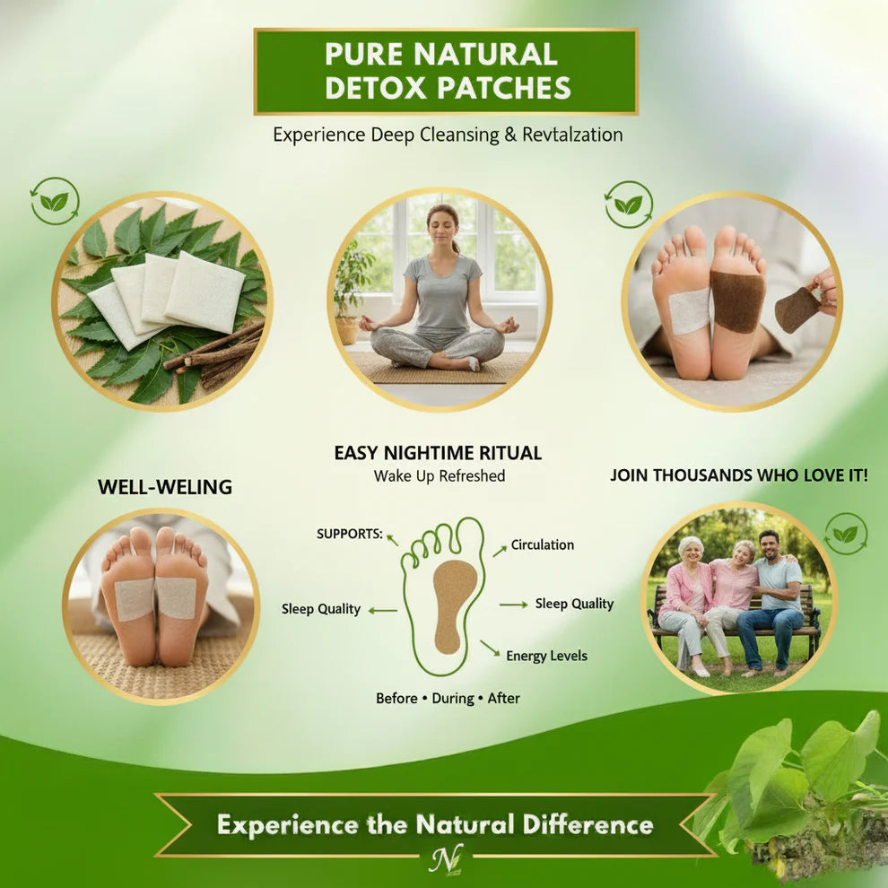 Detox Foot Patches Herbal  🌿✨ (Buy 1 Get 1 Free🔥)