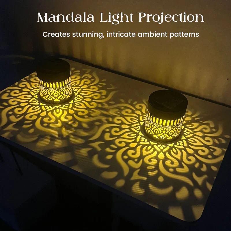 Limited-time 50% off⏰Solar-Powered Mandala Projector Light