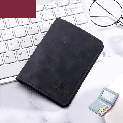 RFID Safe Short Leather Imported Wallet