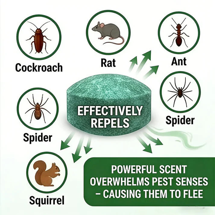 PestAway™ Rat & Cockroach Repellent Tablets(Pack of 12)