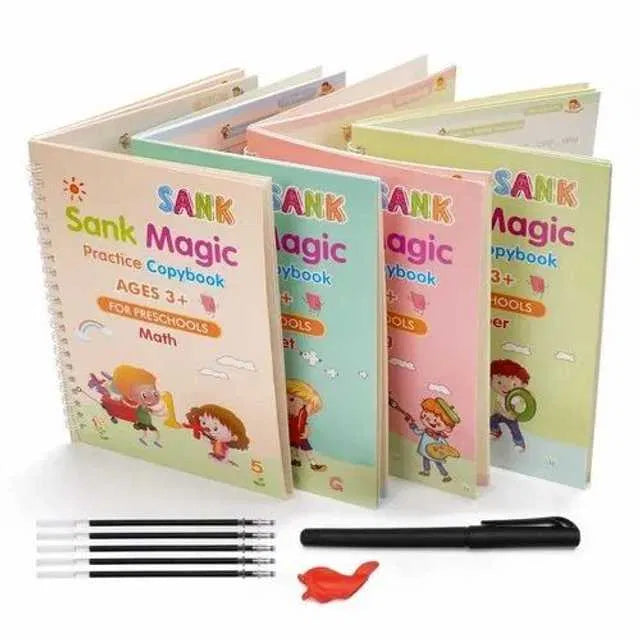 Magic Practice Copybook (4 BOOKS,Pen Set,Grip,10 REFILL) – 50% OFF Today!