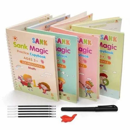 Magic Practice Copybook (4 BOOKS,Pen Set,Grip,10 REFILL) – 50% OFF Today!