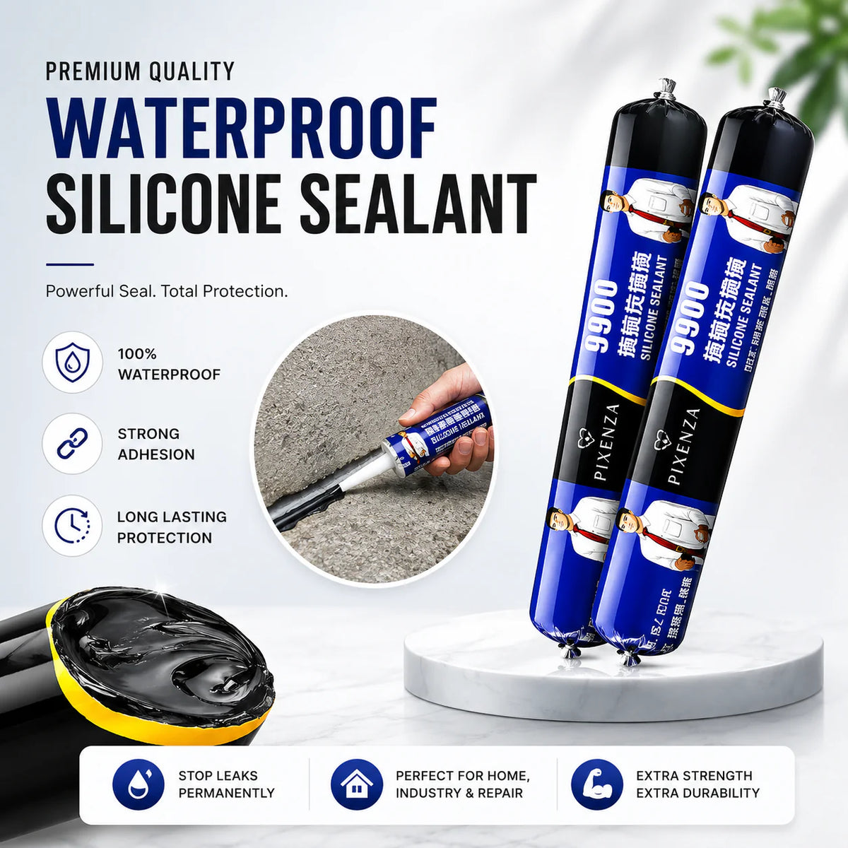 Waterproof Silicone Sealant Best for Roof & Leak Repair