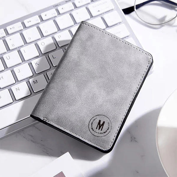RFID Safe Short Leather Imported Wallet