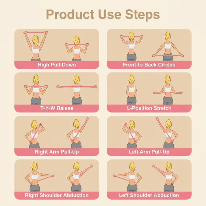 Figure 8 Silicone Resistance Exercise Bands (Pack of 2)