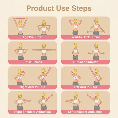Figure 8 Silicone Resistance Exercise Bands (Pack of 2)