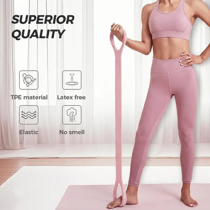 Figure 8 Silicone Resistance Exercise Bands (Pack of 2)