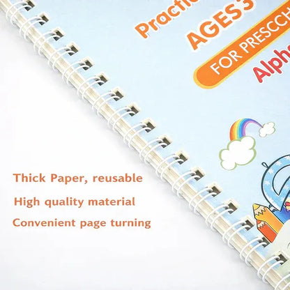 Magic Practice Copybook (4 BOOKS,Pen Set,Grip,10 REFILL) – 50% OFF Today!
