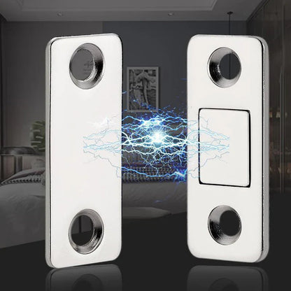 🚪 BUY 1 GET 9 FREE! 🔥 Non-Perforated Magnetic Door Closer - Easy Installation & Silent Closure, Ideal for Home and Office ✨