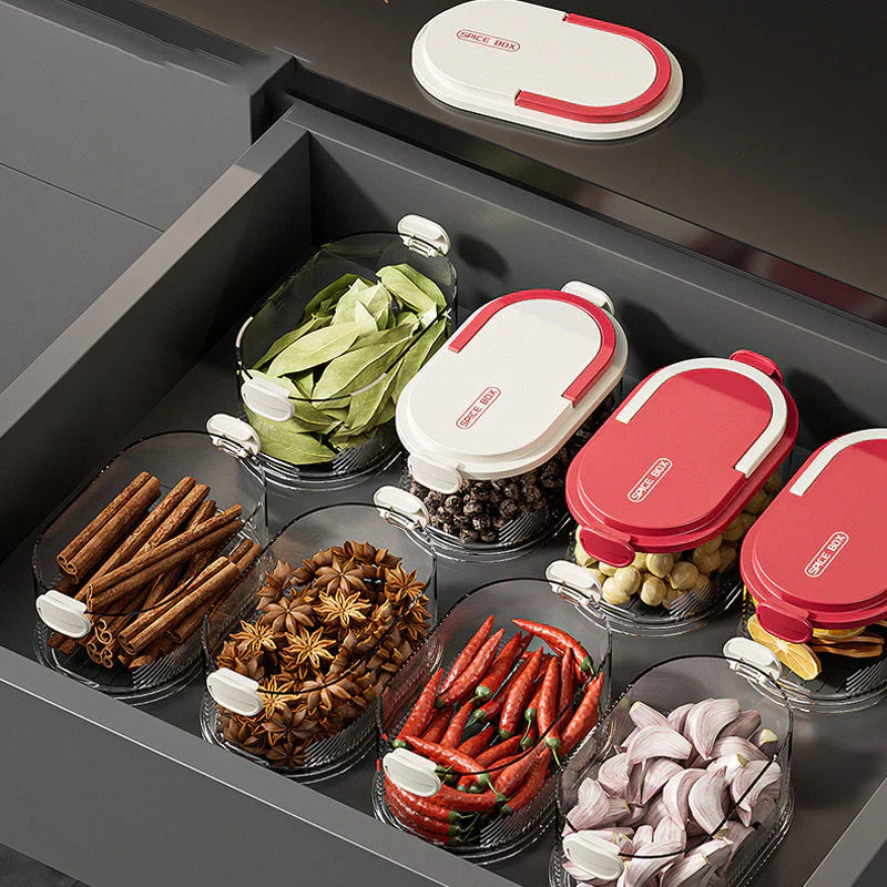 🔥Multi-layer Sealed Spice Organizer(50% Off Sale)