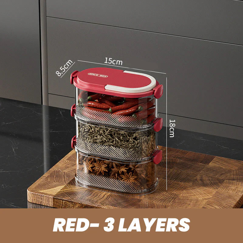🔥Multi-layer Sealed Spice Organizer(50% Off Sale)