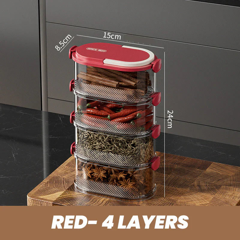 🔥Multi-layer Sealed Spice Organizer(50% Off Sale)